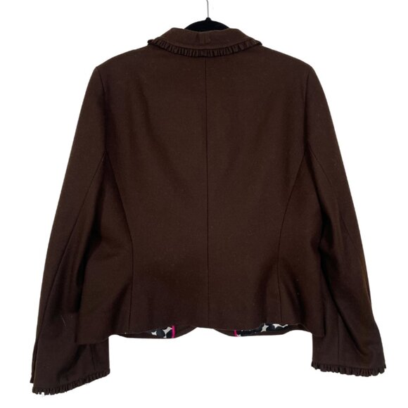 J Crew Brown Blazer • Wool • Size 14 - Picture 3 of 5